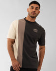 Men's Tri Panel Tee - Mud