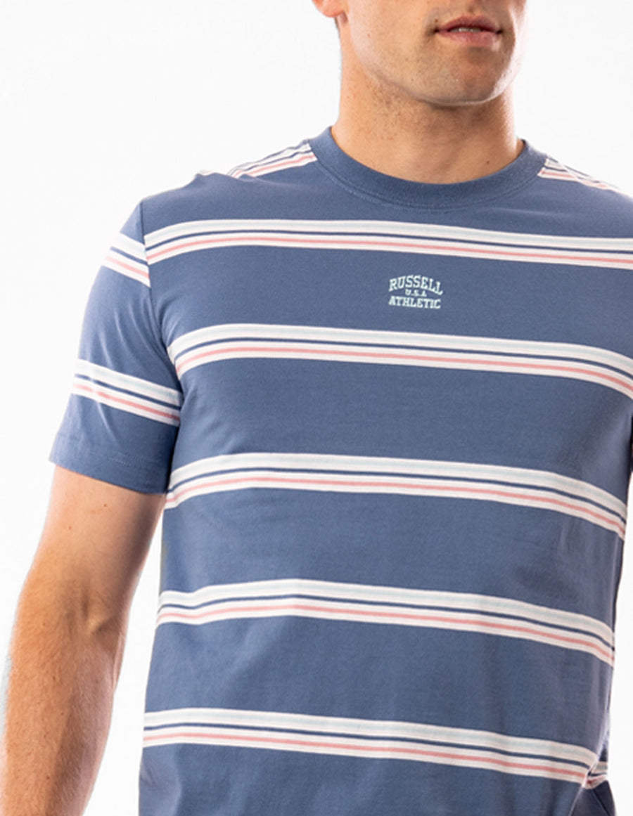 Men's Malibu Stripe Tee - Seal