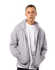 Men's Originals Small Arch Zip Hooded Jacket - Grey Marle