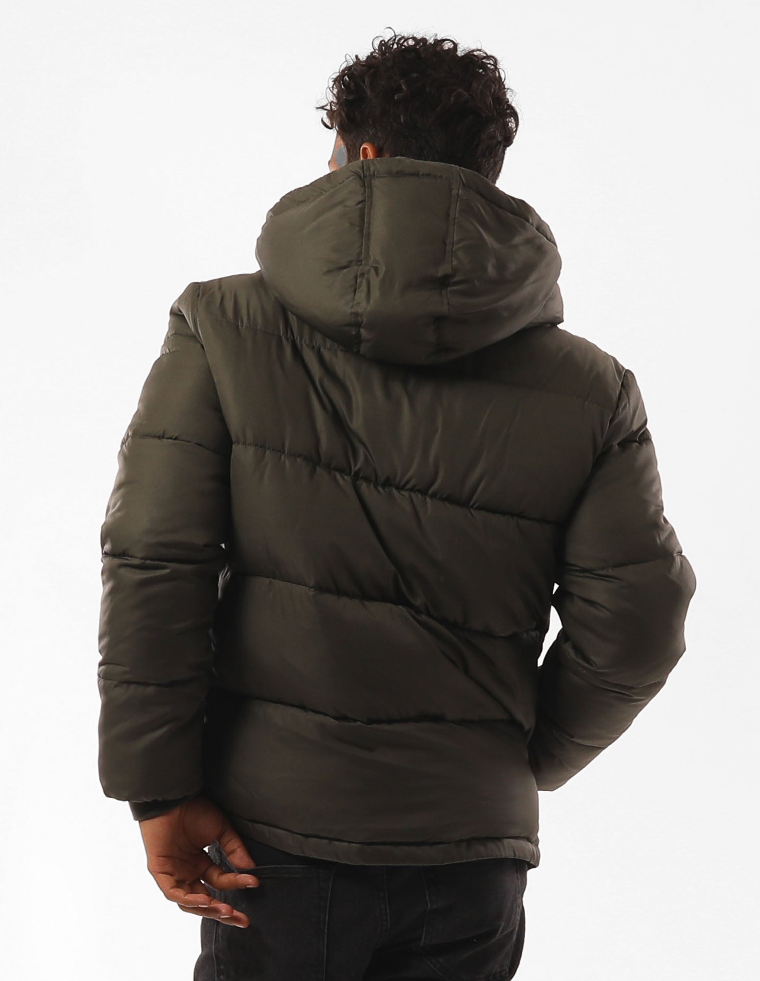 Russell Athletic Australia Men's Hampton Puffer Jacket - Olive True Since 1902