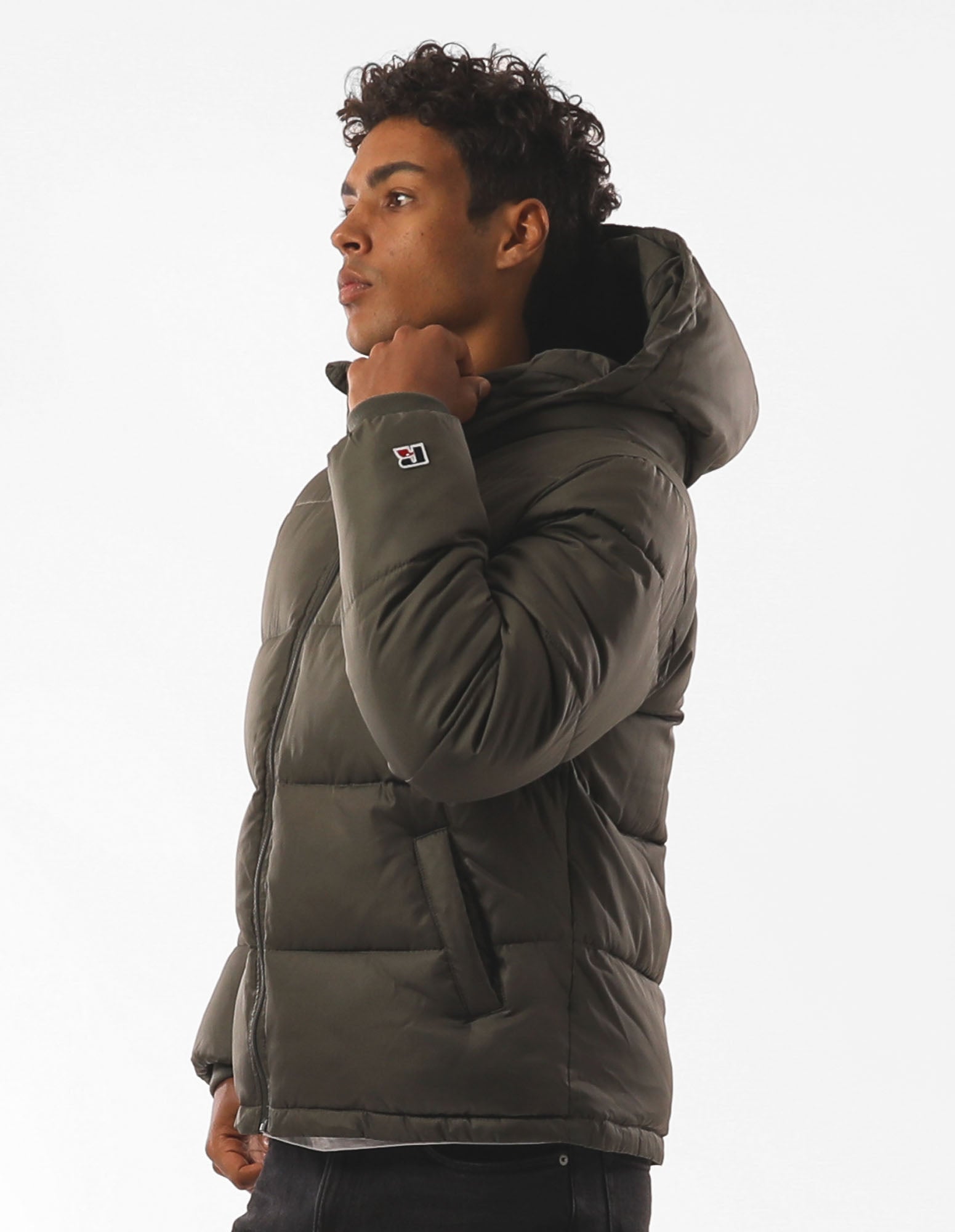 Russell Athletic Australia Men's Hampton Puffer Jacket - Olive True Since 1902