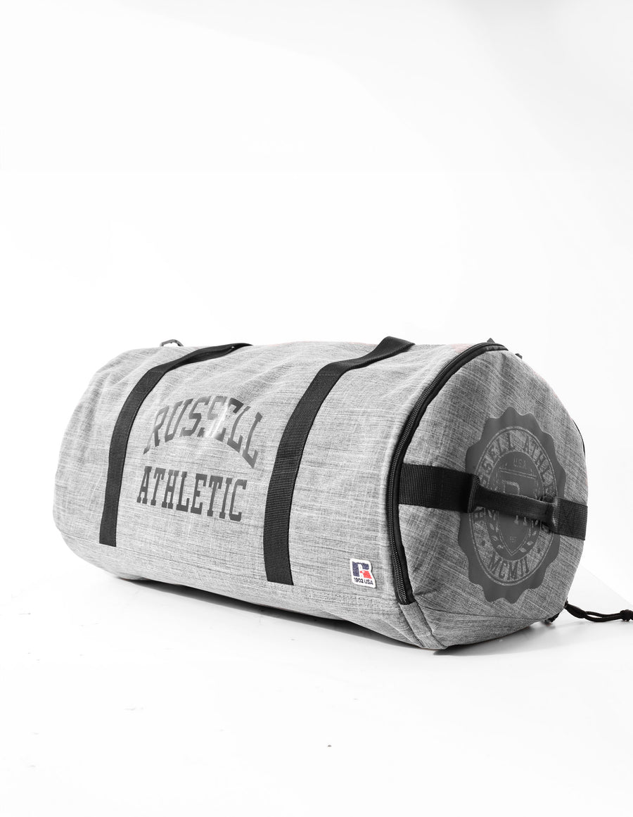 Arched Logo Barrel Bag - Grey Marle