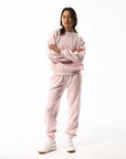 Women's R Logo Track Pants - Pale Lilac Pink