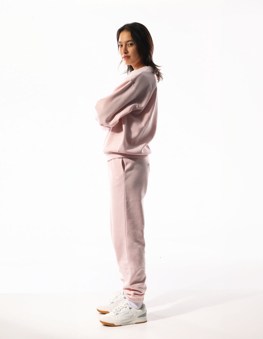 Women's R Logo Track Pants - Pale Lilac Pink