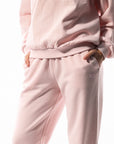 Women's R Logo Track Pants - Pale Lilac Pink