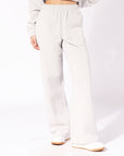 Russell Athletic Australia Women's R Logo Wide Leg Pant - Antarctica White True Since 1902