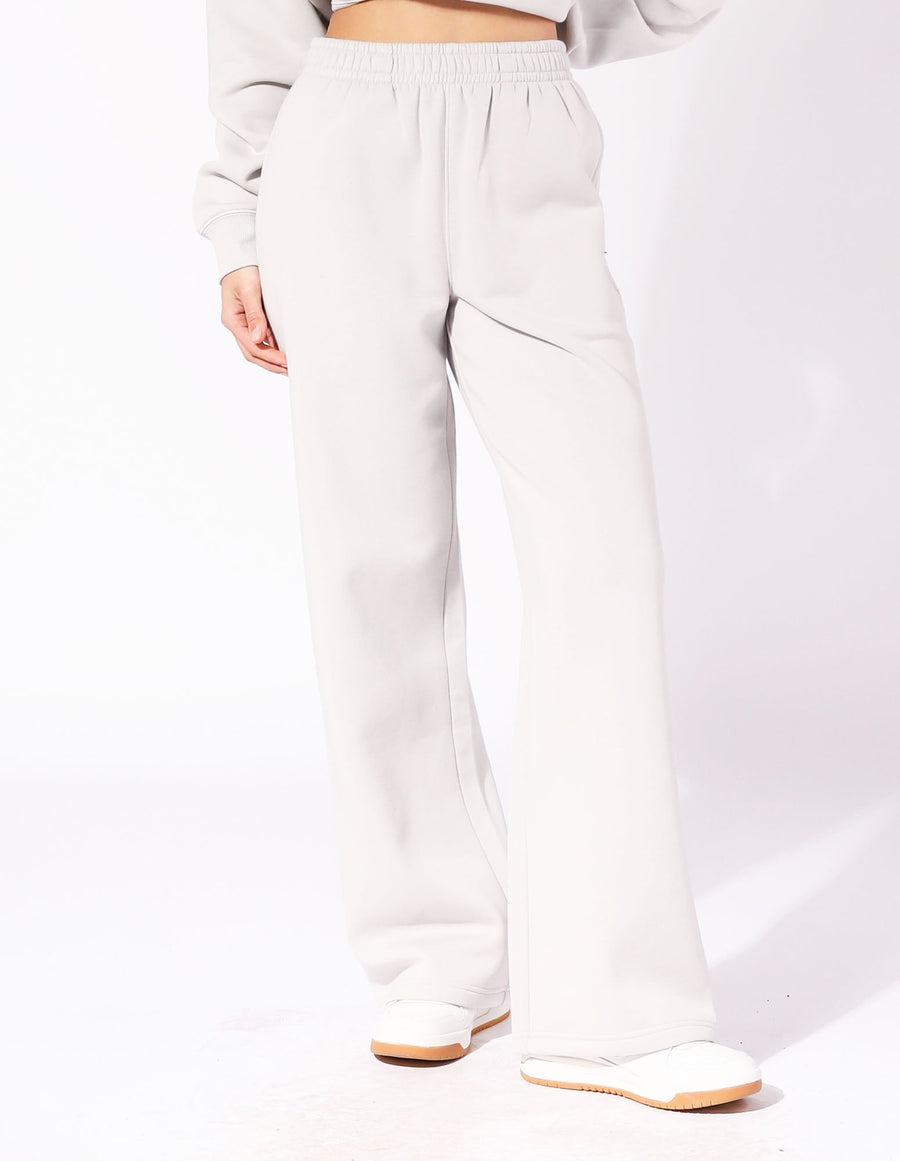 Russell Athletic Australia Women's R Logo Wide Leg Pant - Antarctica White True Since 1902