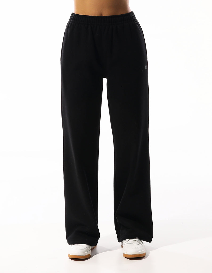 Russell Athletic Australia Women's R Logo Wide Leg Pant - Black True Since 1902