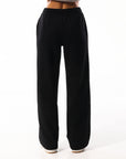 Russell Athletic Australia Women's R Logo Wide Leg Pant - Black True Since 1902