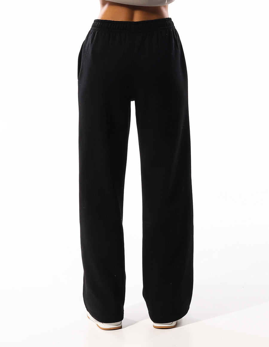 Russell Athletic Australia Women's R Logo Wide Leg Pant - Black True Since 1902