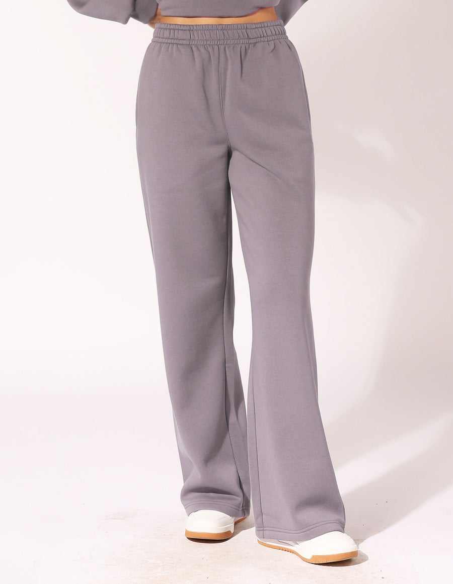 Russell Athletic Australia Women's R Logo Wide Leg Pant in Shark True Since 1902