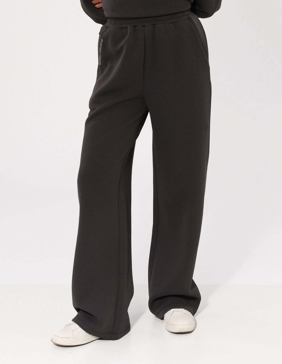 Russell Athletic Australia Women's R Tech Leisure Wide Leg Track Pant - Dark Grey True Since 1902