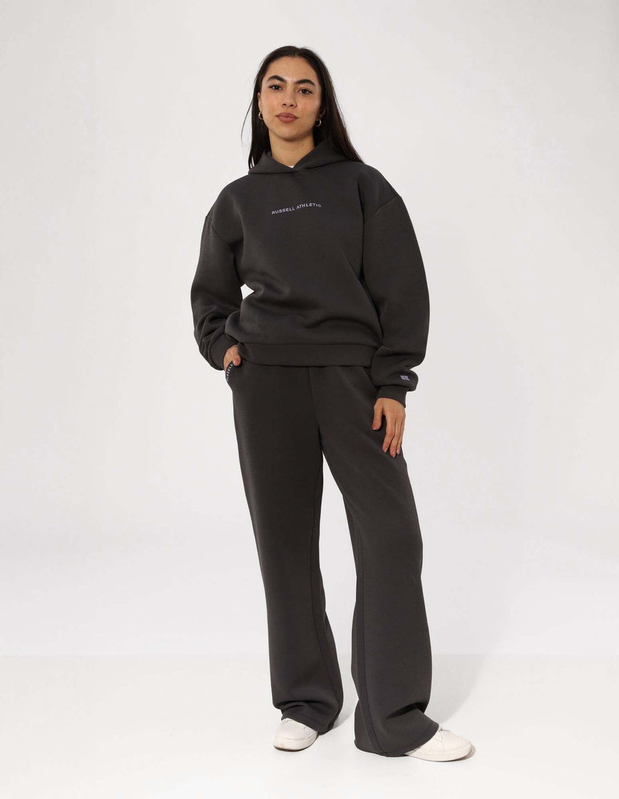 Russell Athletic Australia Women's R Tech Leisure Wide Leg Track Pant - Dark Grey True Since 1902