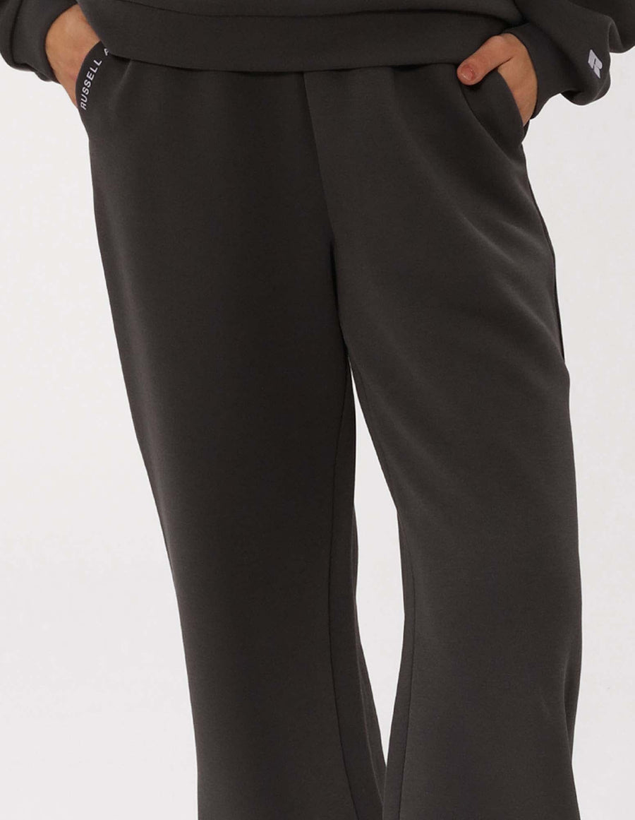 Russell Athletic Australia Women's R Tech Leisure Wide Leg Track Pant - Dark Grey True Since 1902