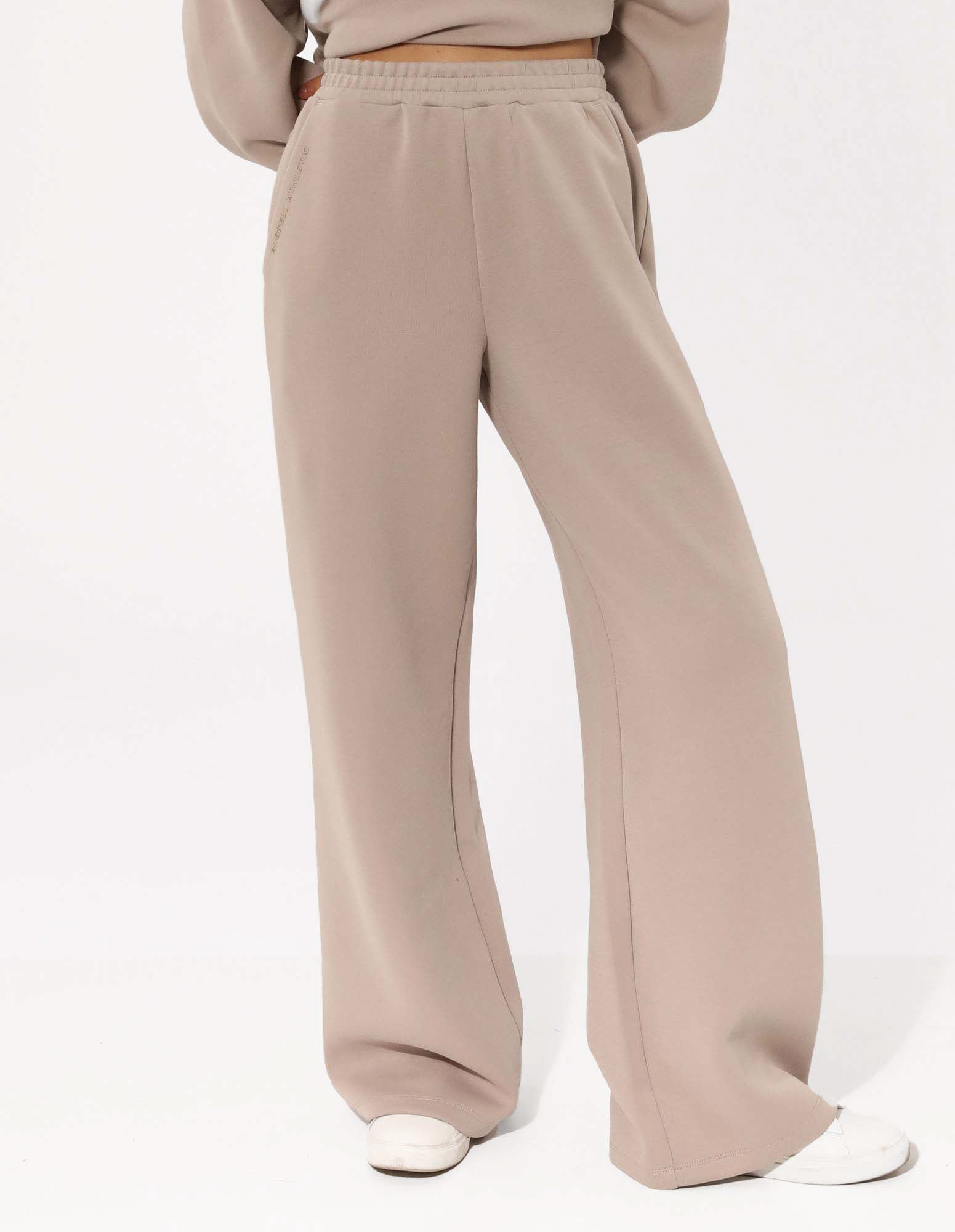 Russell Athletic Australia Women's R Tech Leisure Wide Leg Track Pant - String True Since 1902