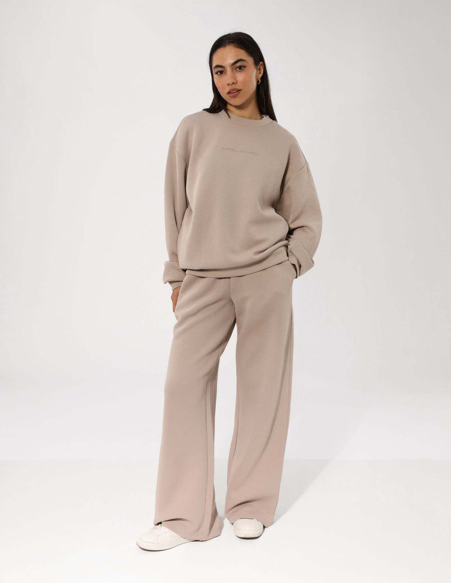 Russell Athletic Australia Women's R Tech Leisure Wide Leg Track Pant - String True Since 1902