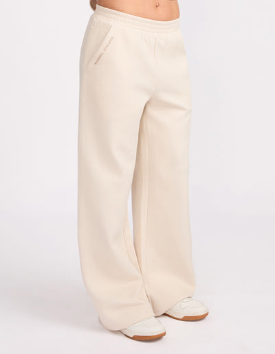 R Tech Leisure Wide Leg Women's Track Pant - Vanilla