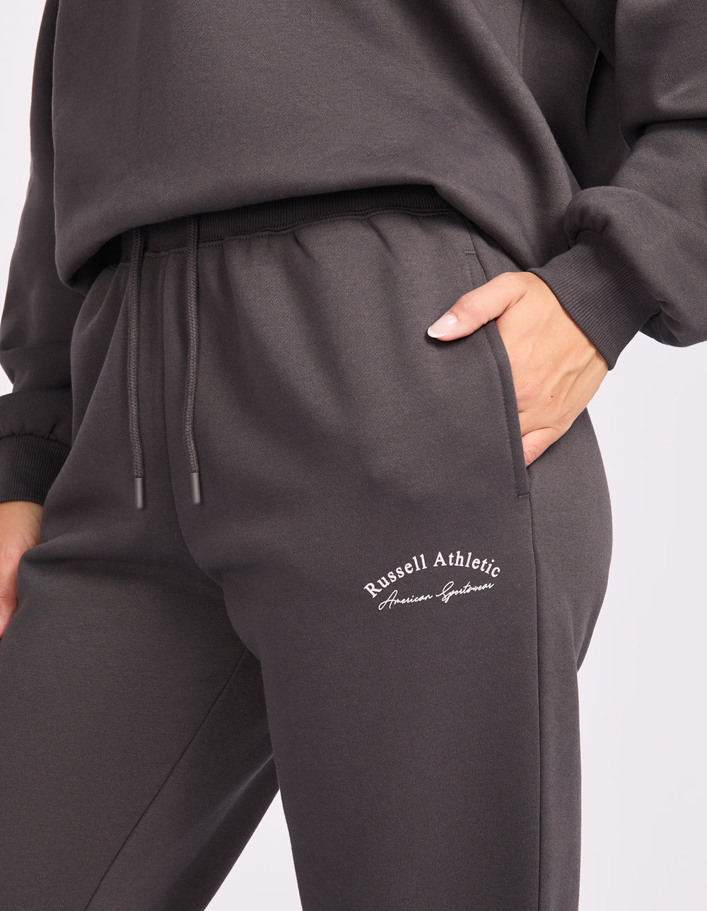 Russell Athletic Australia May Cuff Womens Trackpant - Dark Grey True Since 1902