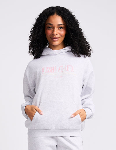Time Script Women's Hoodie - Light marle