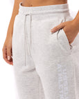 Women's Modern Tonal Track Pants - Silver Marle