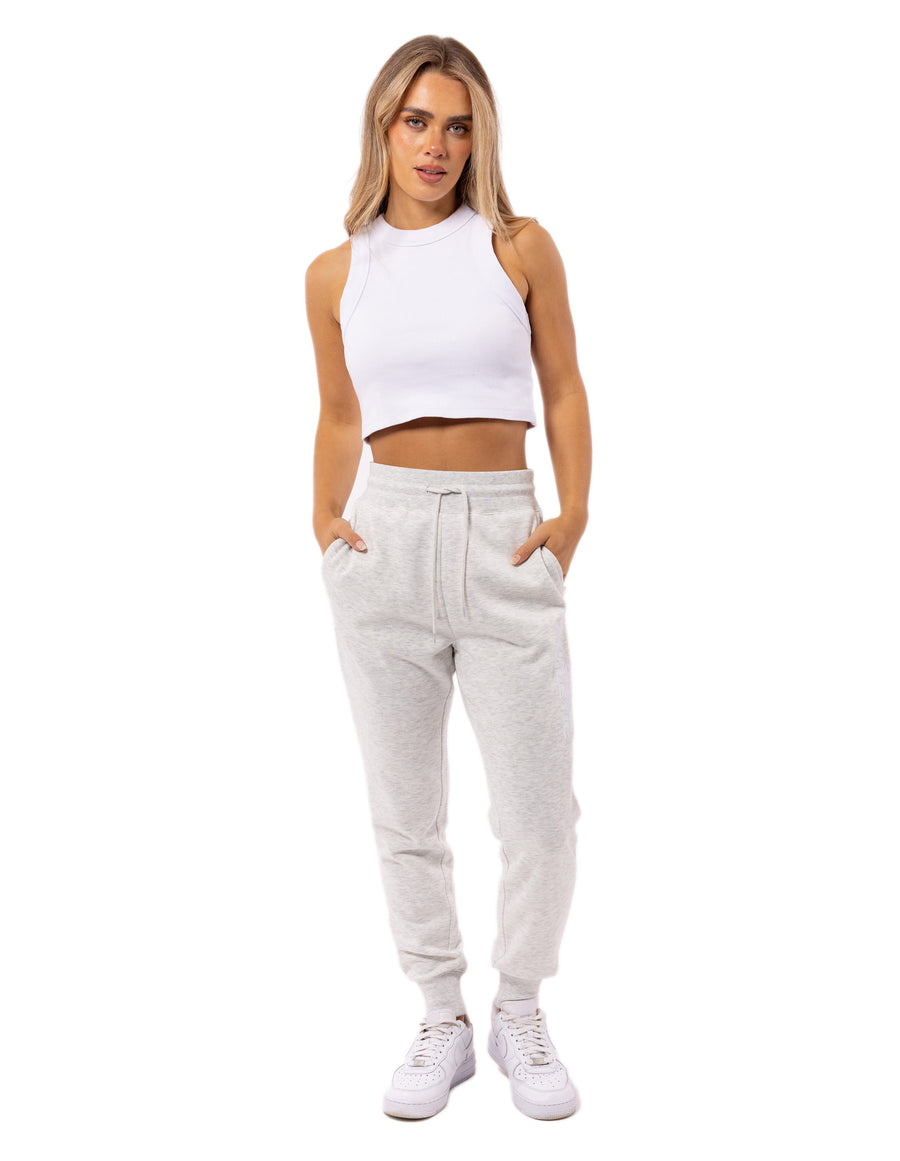 Women's Modern Tonal Track Pants - Silver Marle