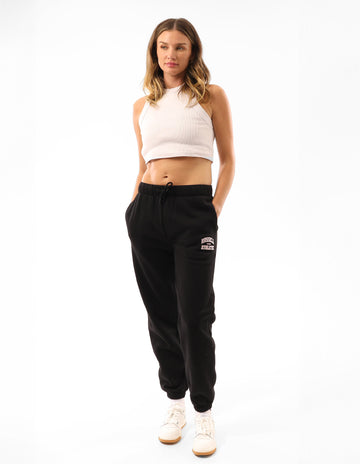 Women's Seattle Arch Baggy Track Pant - Black