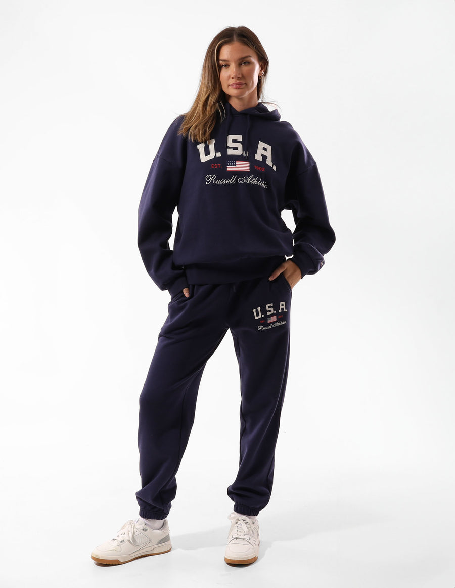 Women's 1902 Baggy Track Pant - Evening Blue - Image #4