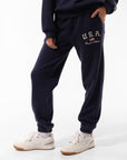Women's 1902 Baggy Track Pant - Evening Blue - Image 