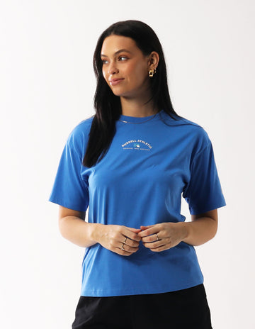 Women's Heritage Arch Tee - Cosmic Blue - Image #1