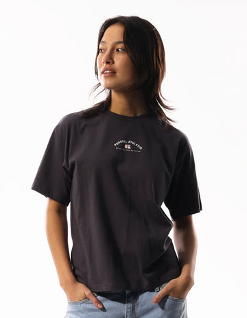 Women's Heritage Arch Tee - Dark Grey - Image #1