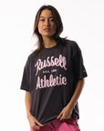 Women's Annie Oversized Tee - Dark Grey - Image 