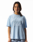 Women's Annie Oversized Tee - Placid Blue - Image 