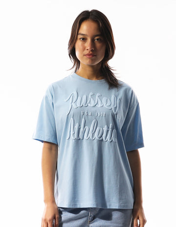 Women's Annie Oversized Tee - Placid Blue - Image #1