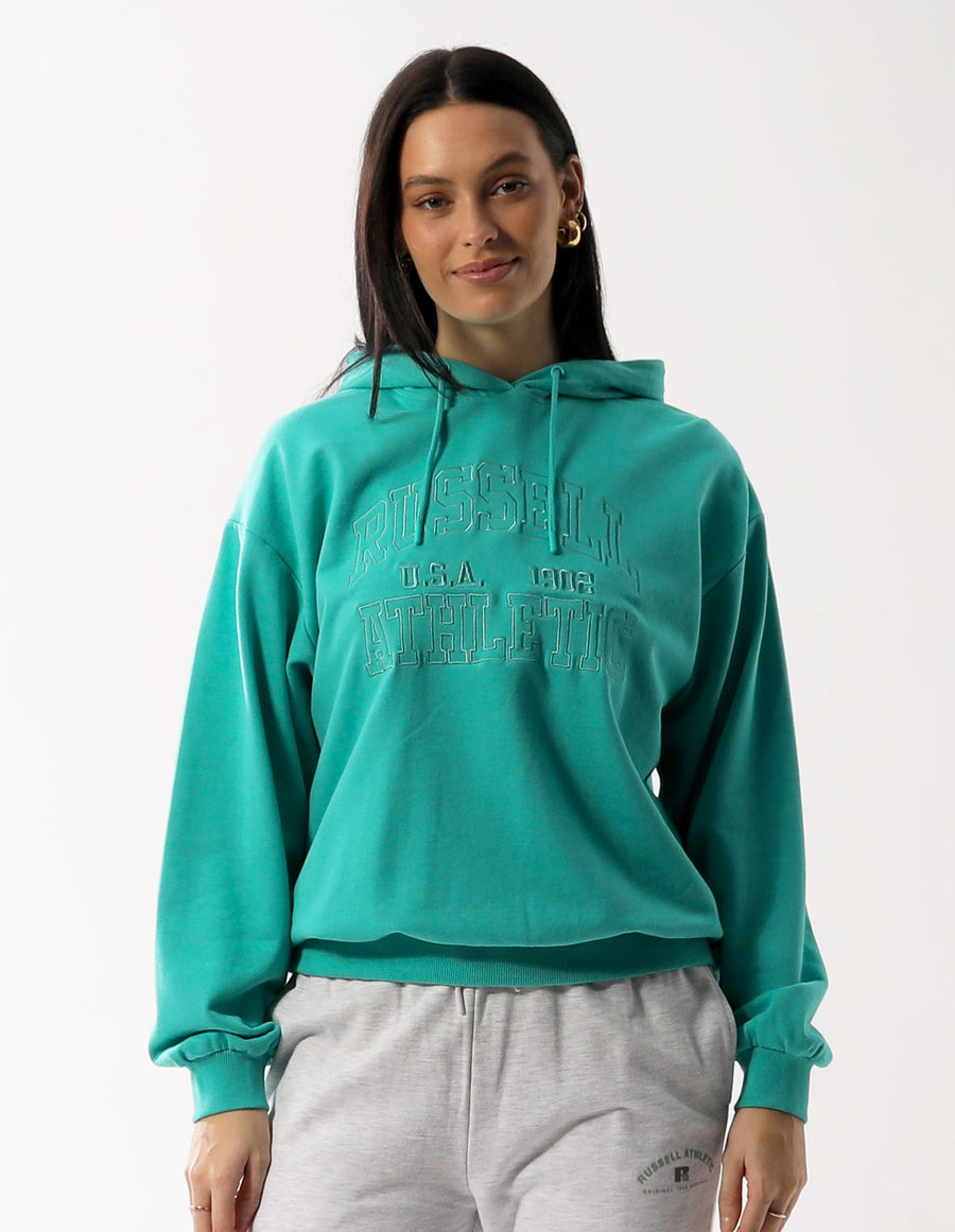 Women's Tonal Arch Oversized Hoodie - Jade