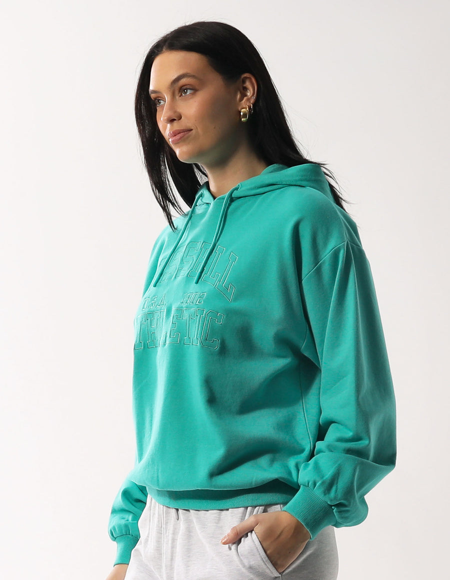 Women's Tonal Arch Oversized Hoodie - Jade