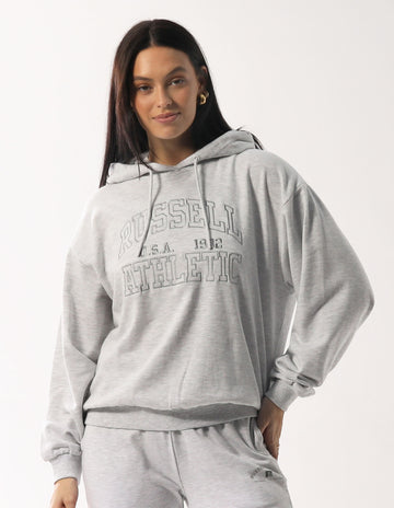 Women's Tonal Arch Oversized Hoodie - Light Marle