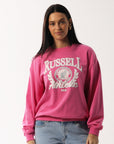 Russell Athletic Australia Women's Madison Crew - Pink Cosmos True Since 1902