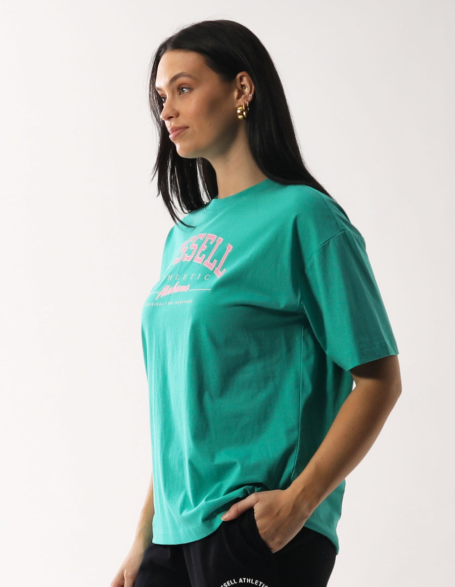 Russell Athletic Australia Women's Daphne Tee - Jade True Since 1902