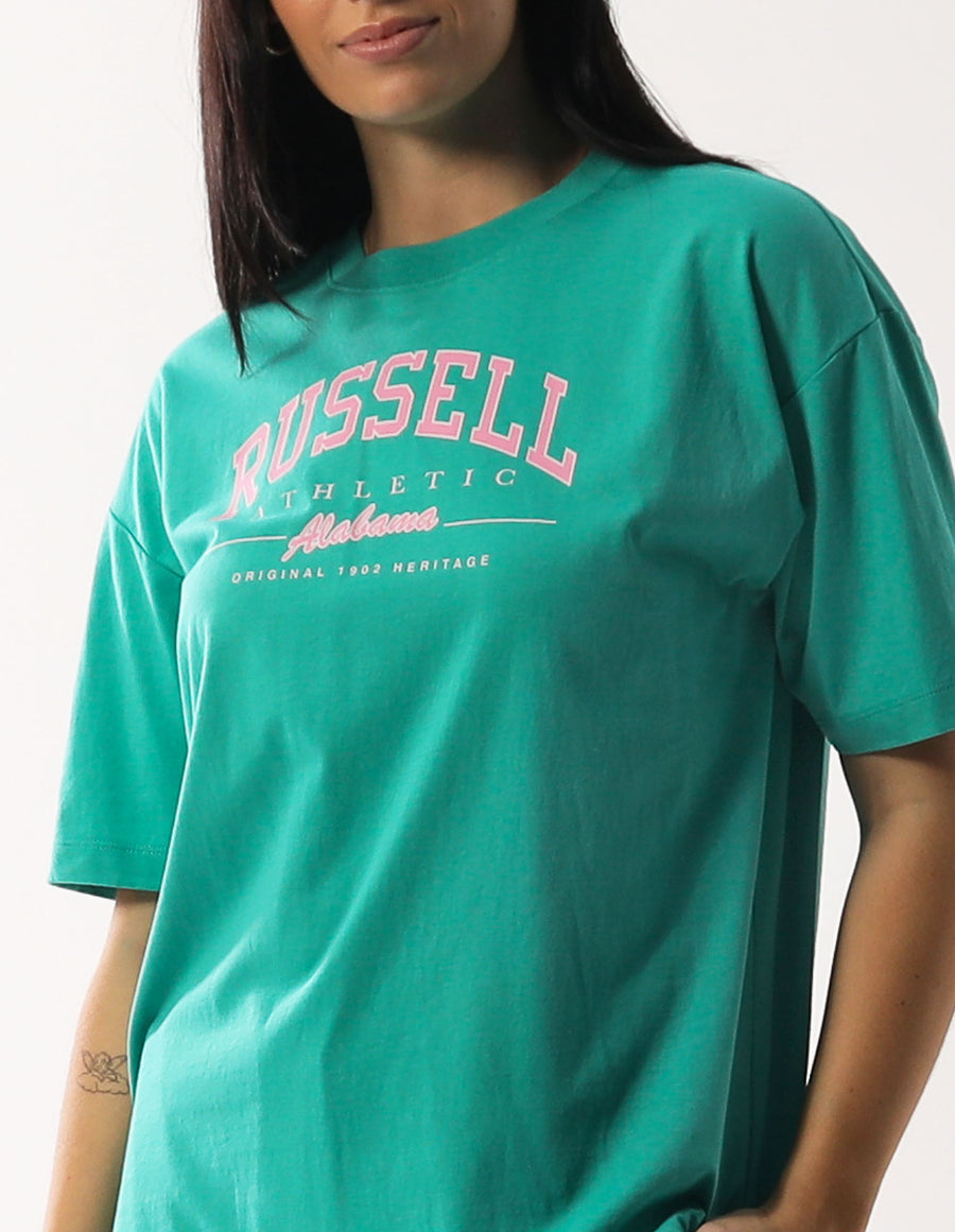 Russell Athletic Australia Women's Daphne Tee - Jade True Since 1902