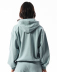 Women's Inlay Logo Unbrushed Hoodie - Shallow