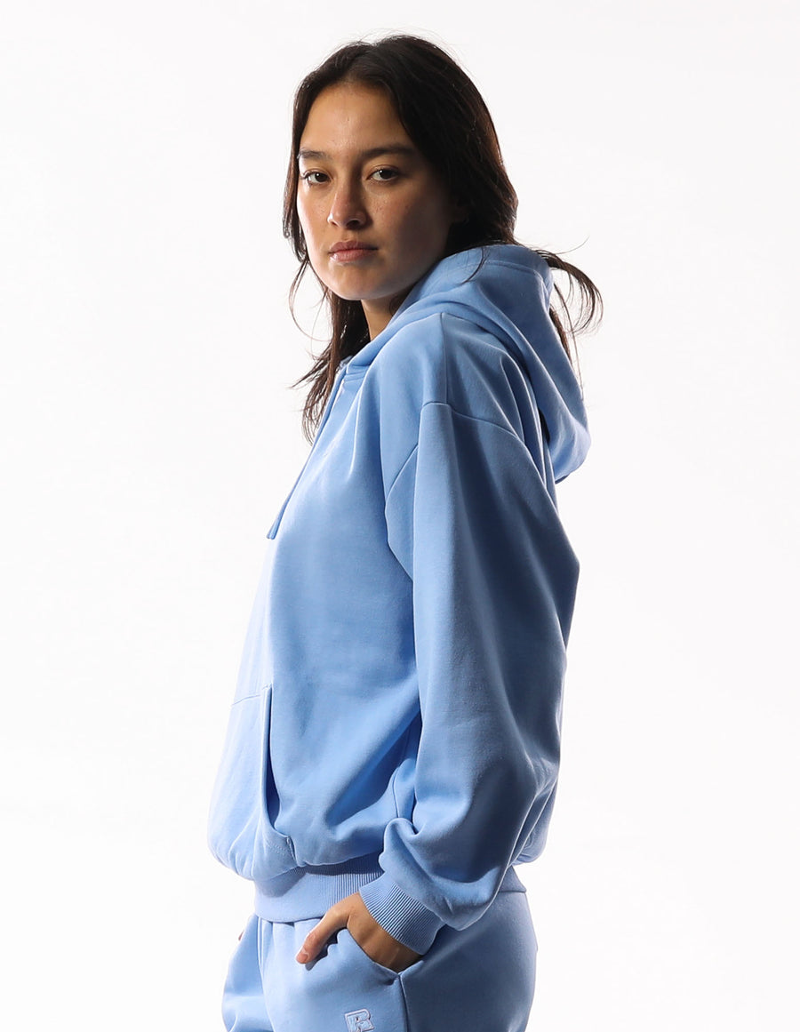 Womens R Logo Hoodie - Clear Blue Sky