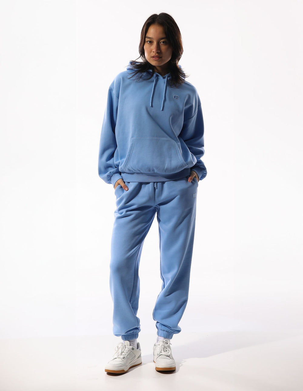 Russell Athletic Australia R Logo Women's Hoodie - Clear Blue Sky True Since 1902