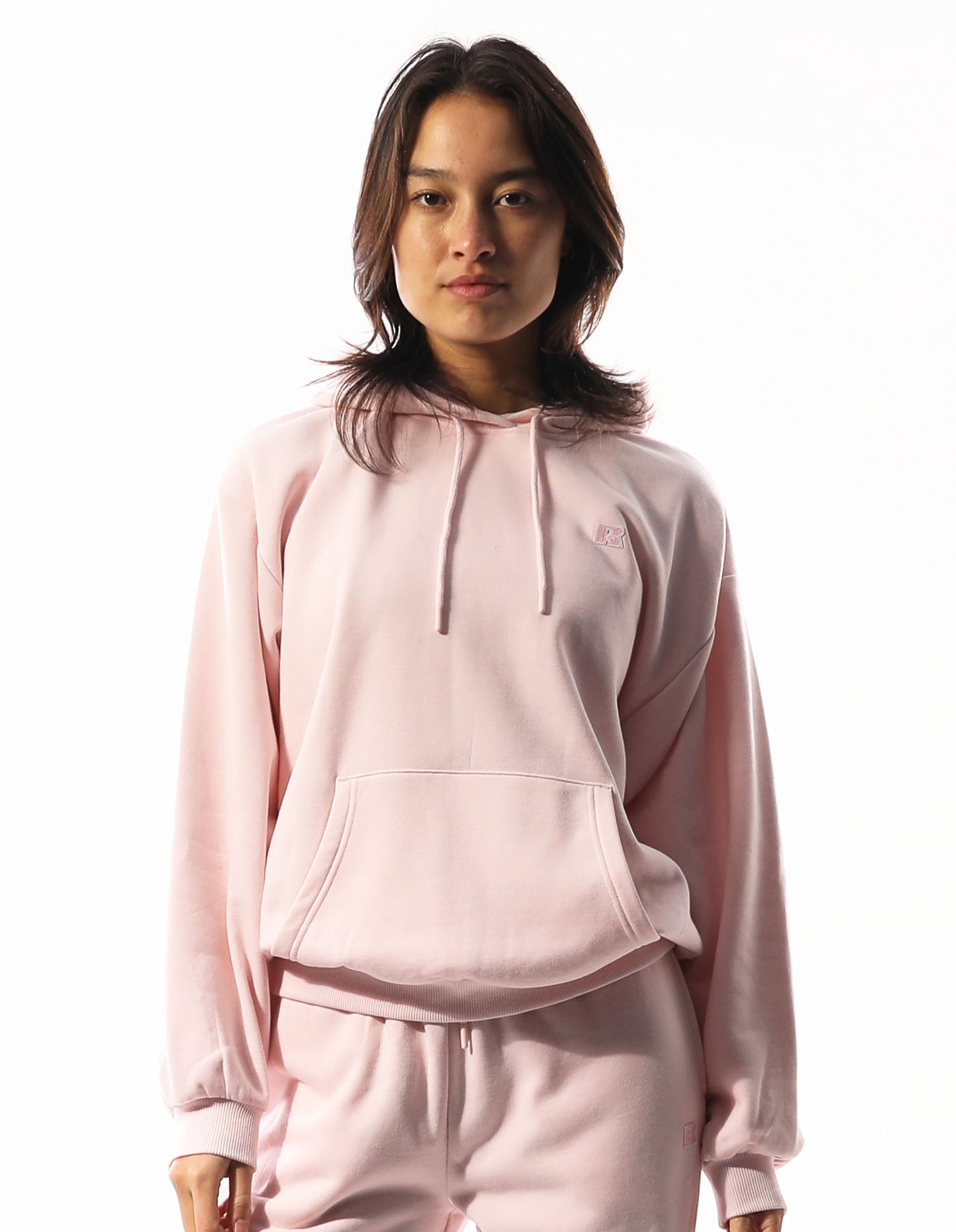 Russell Athletic Australia Womens R Logo Hoodie - Pale Lilac Pink True Since 1902