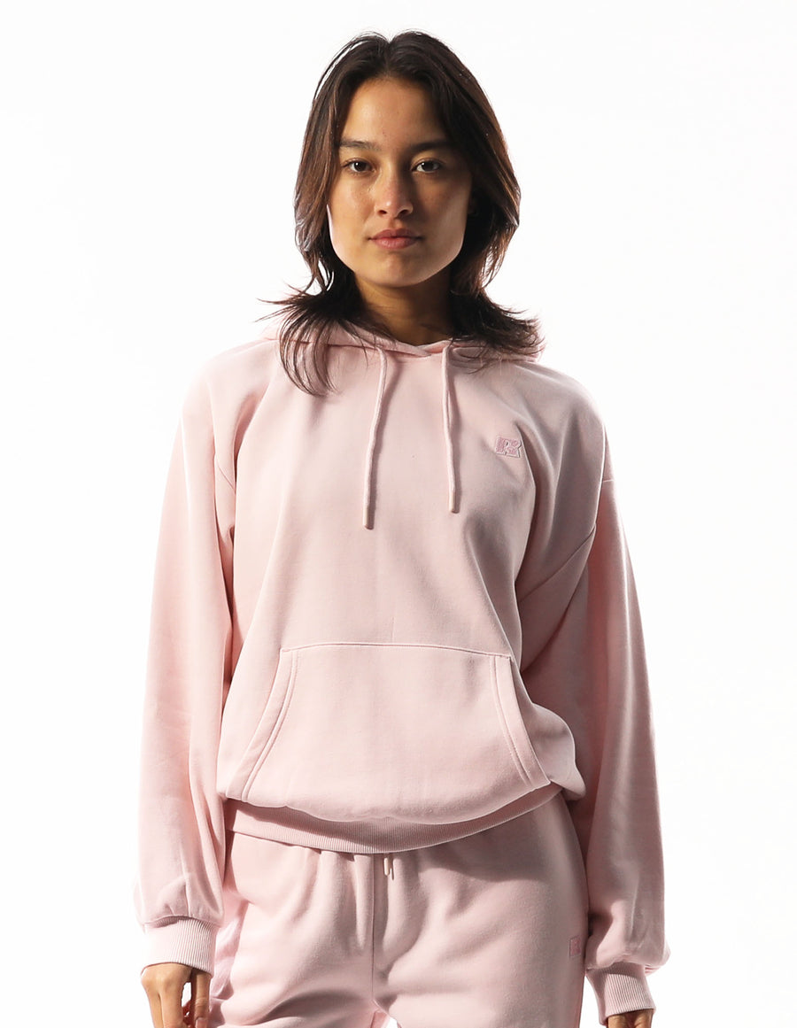 Womens R Logo Hoodie - Pale Lilac Pink