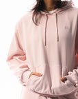 Womens R Logo Hoodie - Pale Lilac Pink