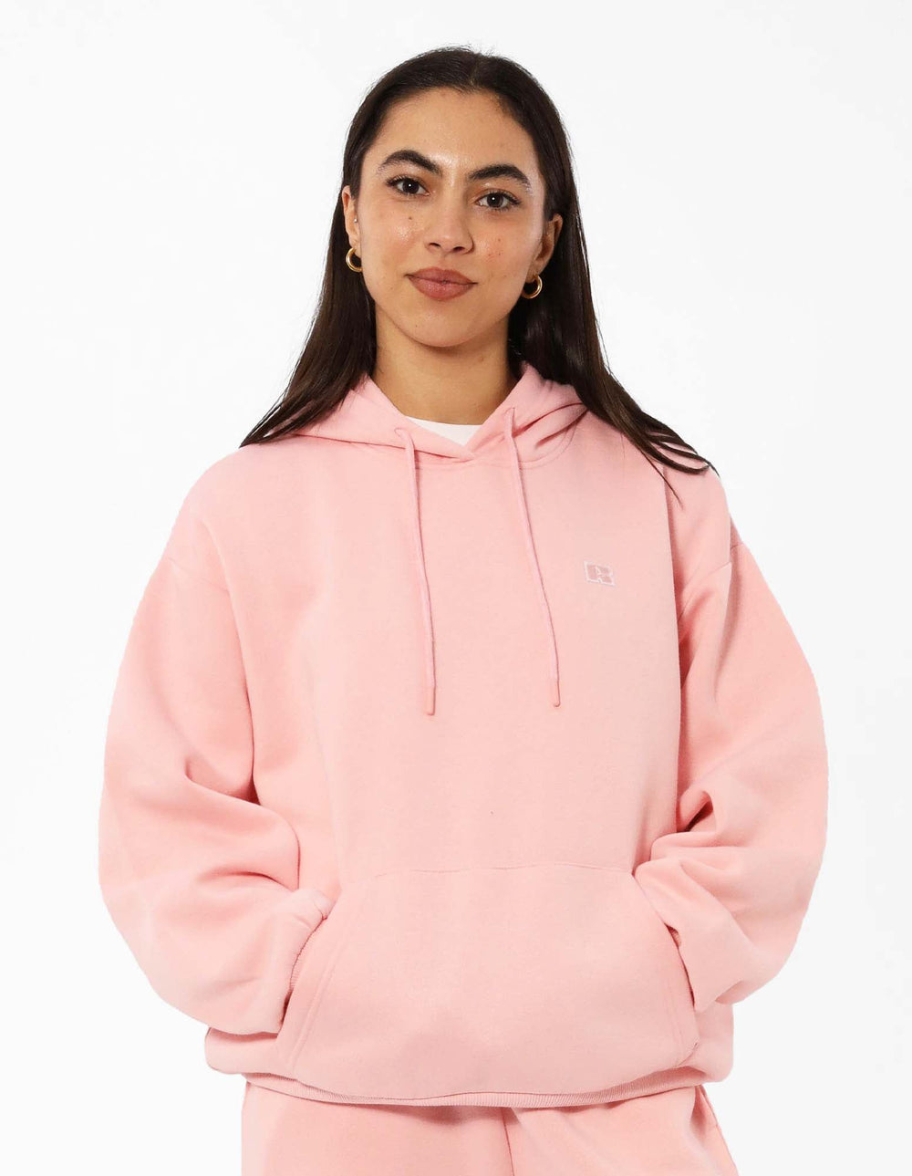 Russell Athletic Australia Women's R Logo Hoodie - Quartz Pink True Since 1902