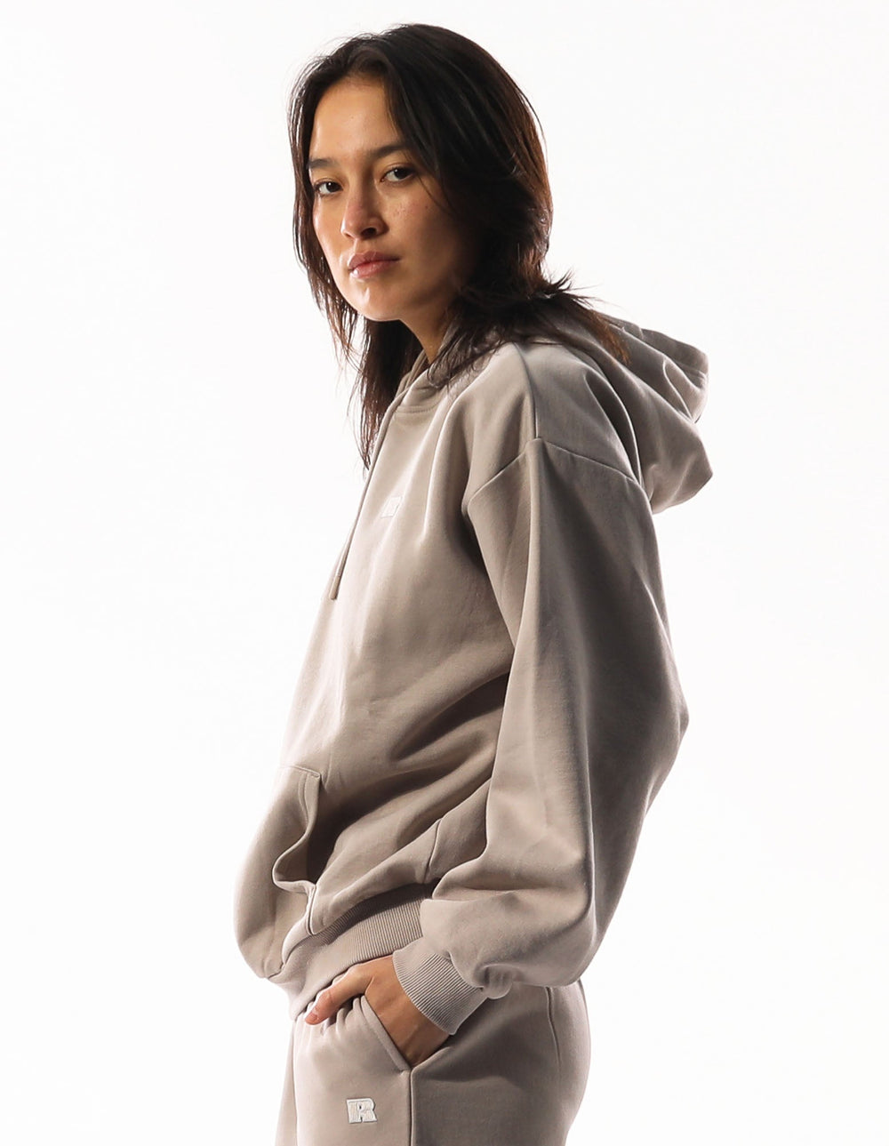 Russell Athletic Australia Womens R Logo Hoodie - String True Since 1902