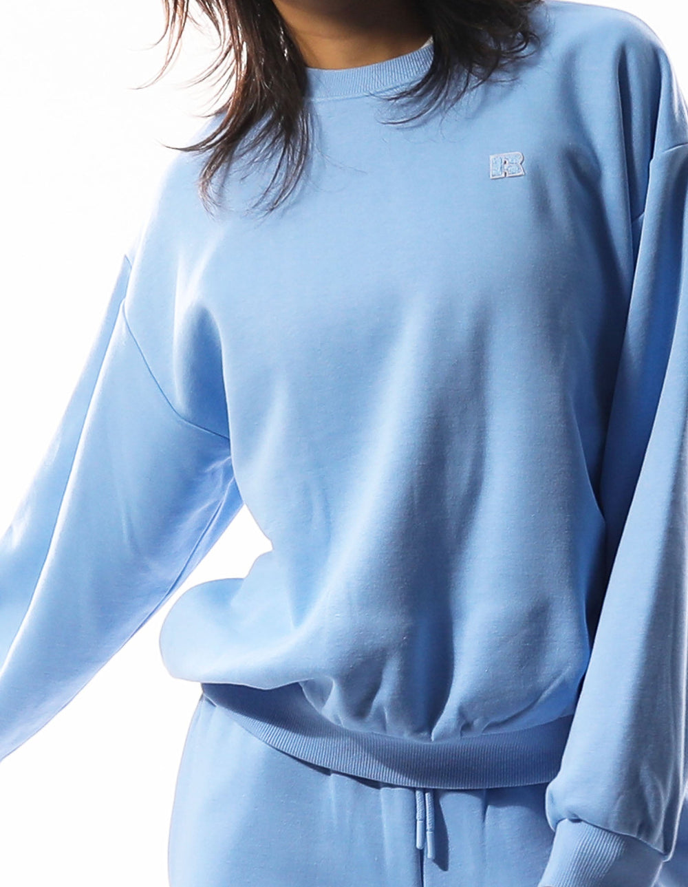 Russell Athletic Australia Women's R Logo Crew - Clear Blue Sky True Since 1902