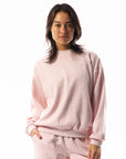 Women's R Logo Crew - Pale Lilac Pink