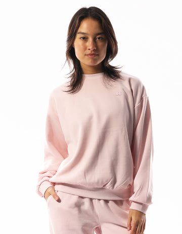 Women's R Logo Crew - Pale Lilac Pink